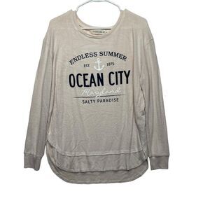 Ocean drive womens medium Maryland endless summer long sleeve sweater